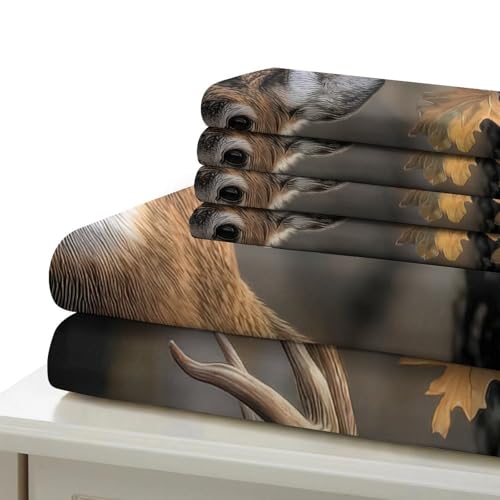 Parure de lit cerf microfibre ultra douce de qualité supérieure - 7