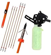 Bowfishing Combo Kit with Bowfishing Reel, 6pcs Arrows Set, Fishing Reels Kit for Recurve & Compo...