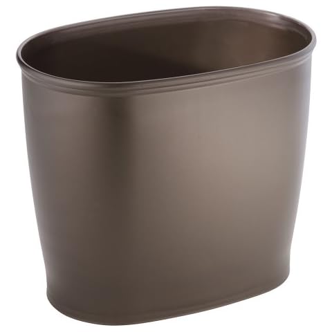 iDesign, Kent, Cesto Oval para residuos, Bronce Cover
