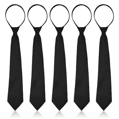 SAIIURV Adjustable Black Ties – Elegant Formal Wear SAIIURV Adjustable Black Ties – Elegant Formal Wear