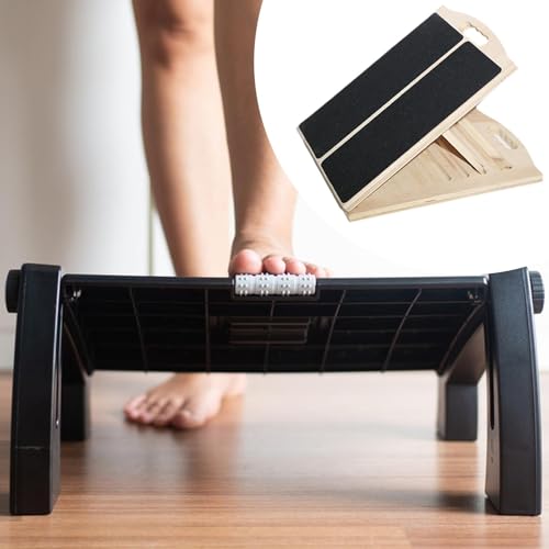 Tabla inclinada de madera ajustable para estiramiento de pantorrillas miniatura 4