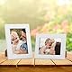 EXYGLO 12er Set Bilderrahmen 9x13 cm, Weiße Fotorahmen Collage für 13x9 cm Fotos und Bilder, Modern Rahmen Leicht und Dünn - Wand- oder Tischaufsteller