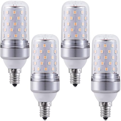 E12 Lampadina A LED 12W 16W, 85V-265V, 120W E12 Lampadina Alogena Equivalente, Viti di Mais 1200LM per Lampadario Illuminazione Domestica Non Dimmabile(Bianco Caldo,12W)
