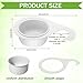 Teenyyou 2 Pcs Stainless Steel Sink Strainer Basket 15 Oz Multifunction Hanging Sink Colander Drain Basket Faucet Upgrade Quick Draining Kitchen Tool for Fruit Vegetable, 8.7 x 3.9 x 2.3 Inch(White)