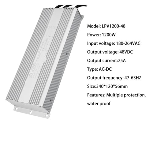 Alimentation à découpage 180-264V CA vers CC 48V 50A transformateur 1200W