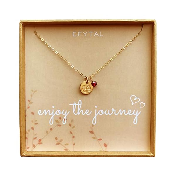 EFYTAL-Graduation-Gifts-Tiny-Gold-Filled-Ohm-Necklace-on-Enjoy-The-Journey-Card-Dainty-Om-Pendant-Yoga-Necklace-Retirement-Gifts EFYTAL Graduation Gifts, Tiny Gold Filled Ohm Necklace on Enjoy The Journey Card, Dainty Om Pendant - Yoga Necklace, Retirement Gifts