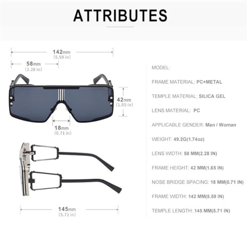 Women Oversized Gradient Sun Glasses Female Driving Shades Vintage Square Sunglasses2