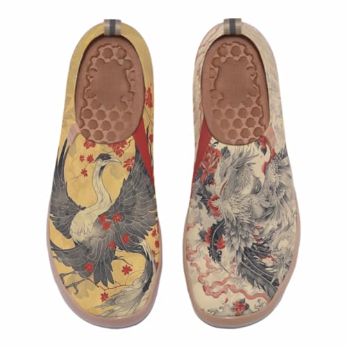 Men's Slip On Casual Loafers Fashion Knit Art Painted Shoes Lightweight Comfort Travel Sneaker2
