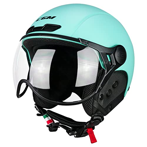 Casco de esquí y bicicleta eléctrica CGM 801A EBI Mono mate celeste de 53cm 3