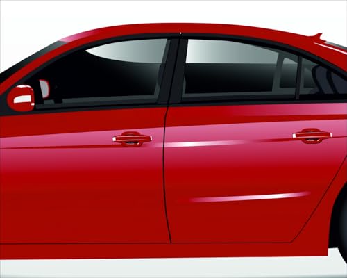 Image of BFRC 3D Gel Finish Car Door Transparent Handle Cup Scratch Guard Sticker Universal for Specific Brand (Pack of 4) (MRDRVAR) (V0LKSWAGEN)