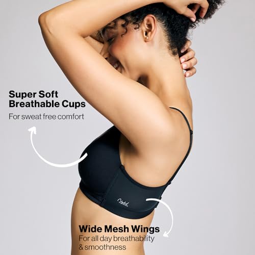 NYKD (NYB003 Cotton Lightly Padded & Non Wired Everyday T-Shirt Bra for Women | Medium Coverage Bra with Soft Detachable Straps | Ideal for All Day Comfort