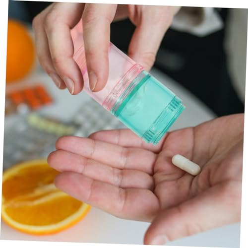 DECHOUS Stapelbarer Medikamentenbehälter Aus Wochenbehälter Mit Mehreren Fächern Für Reisen Und Tägliche Medikamenteneinnahme