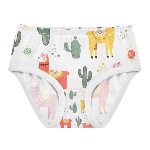 Colorful Alpaca Cactus Llamas Toddler Girls's Underwear 2T 202c1225