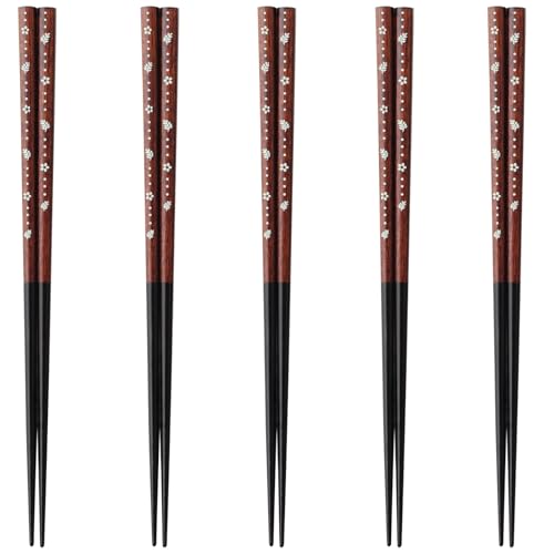 J-kitchens 幸せ箸 5膳 セット 素材:木材 箸 お箸 日本製 PID6405