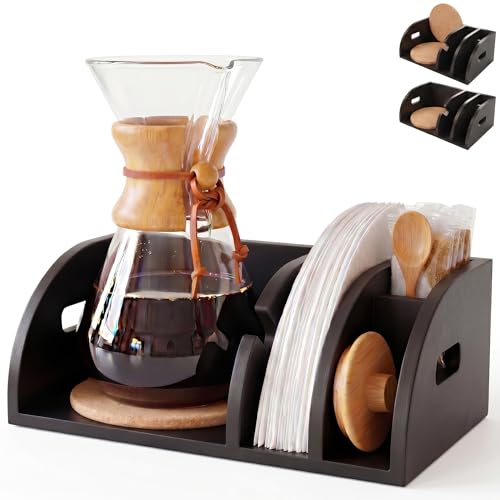 Libibio 3-in-1 Chemex Caddy with Cork Mats