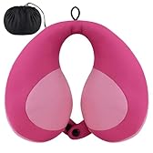 INFANZIA Kids Chin Supporting Travel Neck Pillow, Helps Support Head and Neck, Comfortably Designed for Head, Neck, and Chin Support - Gifts for Toddler/Child/Kids, Pink