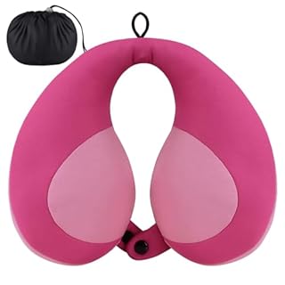 INFANZIA Kids Chin Supporting Travel Neck Pillow, Helps Support Head and Neck, Comfortably Designed for Head, Neck, and Chin Support - Gifts for Toddler/Child/Kids, Pink
