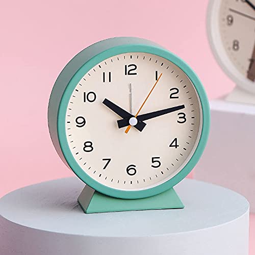 Reloj de mesa estilo nórdico simple de 4 pulgadas mudo con alarma para casa 3