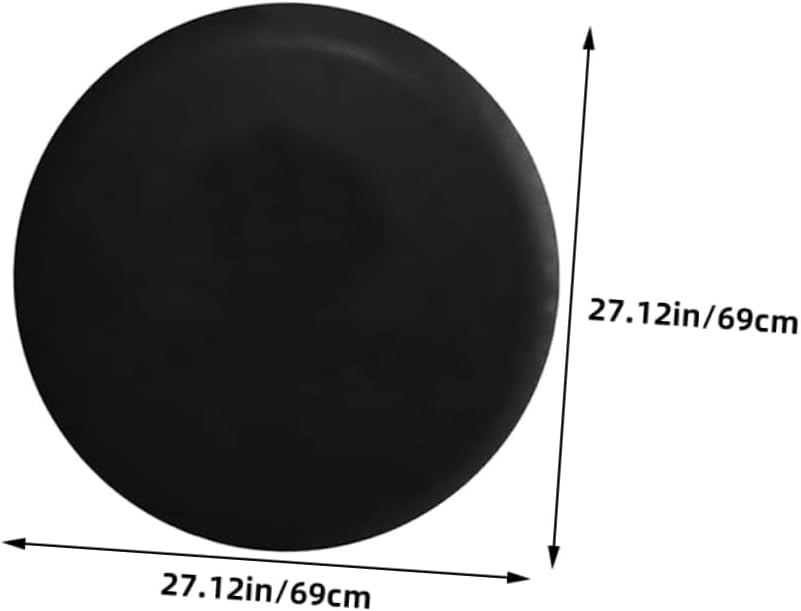 2pcs Rv Spare Tire Cover Trailer Wheel Protector PVC Tire Covers for Suvs Campers and Motorhomes Easy to Install Black