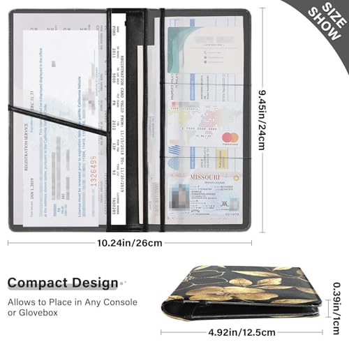 Organizador de Documentos Auto Piel PU miniatura 3