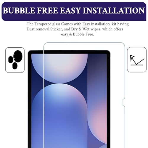 Image of Tempered Glass for Samsung Galaxy Tab S10 Plus (12.4 inch) Screen Protector Guard for Samsung S10+ Tablet - Pack of 1