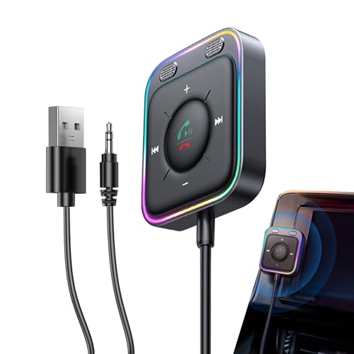 Adaptateur radio sans fil auxiliaire voiture avec câble convertisseur audio stéréo camion