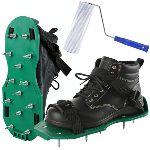 Premium 9 Inch Self Levelling Screed Spiked Paint Roller Kit+