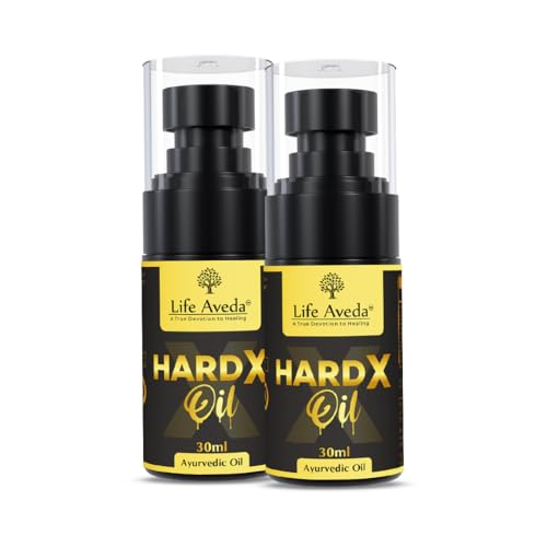 Image of Life Aveda HardX Massage Oil for Men | मर्दों का तेल | Ayurvedic Massage Oil to Boost Strength, Stamina & Blood Flow | Non Sticky Formula | 30 ml (30ml (Pack of 2))