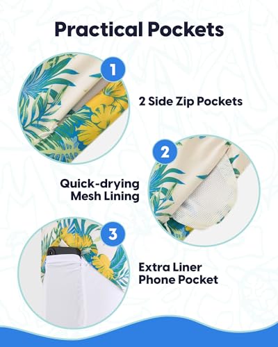 Image of maamgic 2 in 1 Mens Swim Trunks 7 Inch Swim Shorts Swim Suits Board Shorts