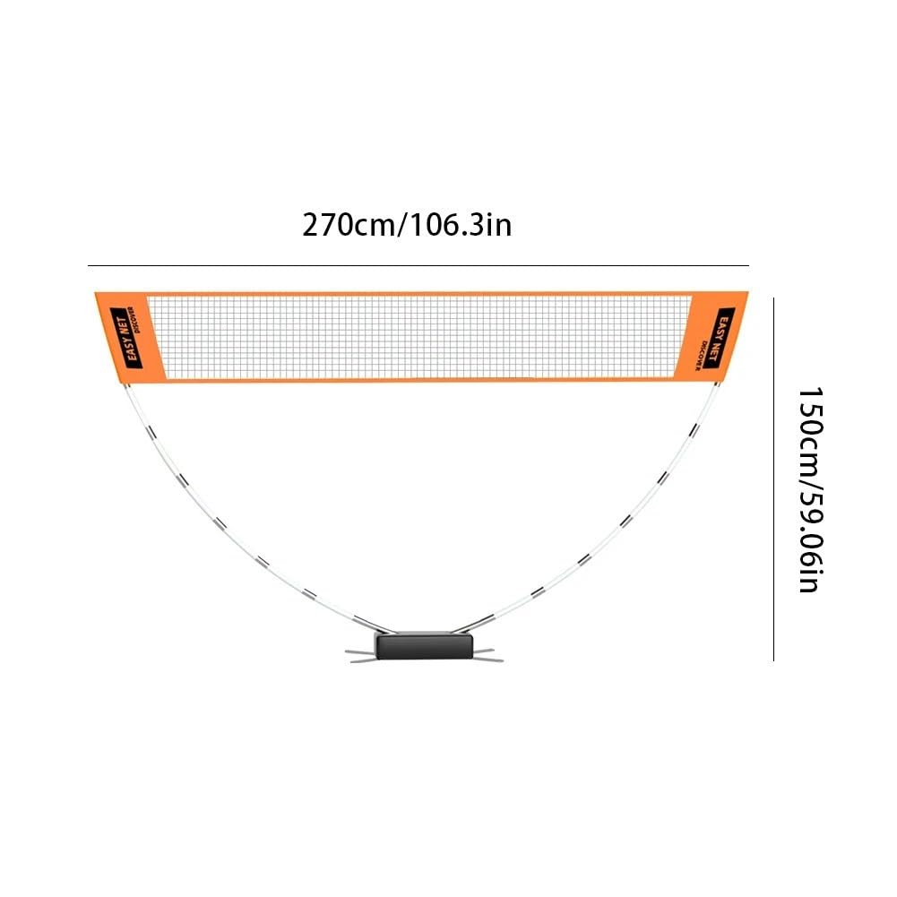 Rete da badminton professionale for allenamento, facile installazione, pallavolo, regolabile in altezza, con borsa for il trasporto, for interni ed esterni per Sport
