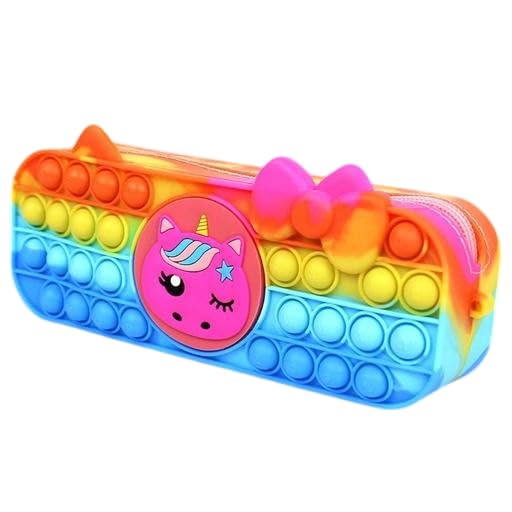 Pop It Pouches for Girls – Unicorn Pencil Case Pop It Toy, Pop It Stationery Organizer Kit|Portable, Stylish, Multipurpose, Long-Lasting MaterialSL_181-image-25