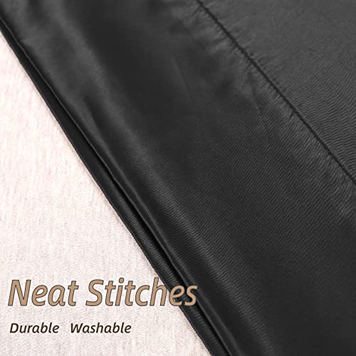 Lcbd Satin Body Pillow Case For Hair And Skin, Black Silk Satin Body Pillow Case Cover, 20X54 Body Cooling Pillow Cover With Envelope Closure #TOP3