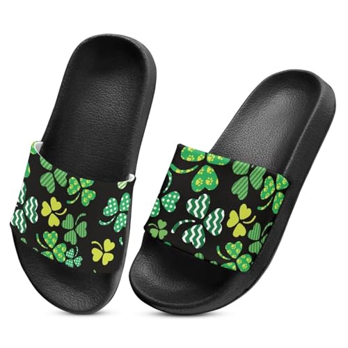 Image of Boy & Girls Slide Sandals Kids Shower Shoes Non Slip Summer Slippers Beach Sandals