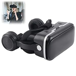 VR-Headset, 3D-Brille, Virtual-Reality-Headset für VR-Spiele und 3D-Filme, passend für 8,9 – 15,2 cm iPhone und Android-Smartphones