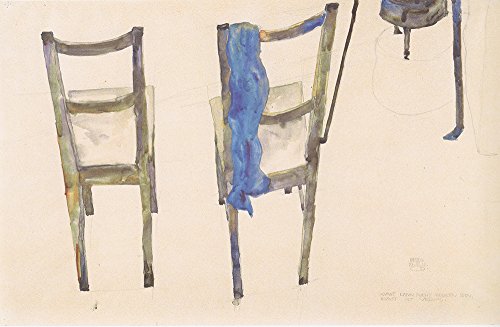Cuadro mediano Chairs de Egon Schiele para renovar sus paredes 2