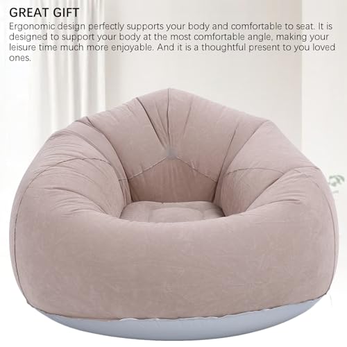 Chaise gonflable ergonomique grise pour dortoir et petits salons - 3