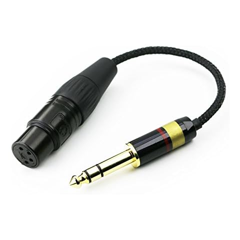 Adaptador de audio Ablet HIFI de 6,35 mm a XLR hembra de 4 pines Cover