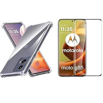 BLANCE, Kit Capa Anti Shock + Pelicula 3D Para Moto G85