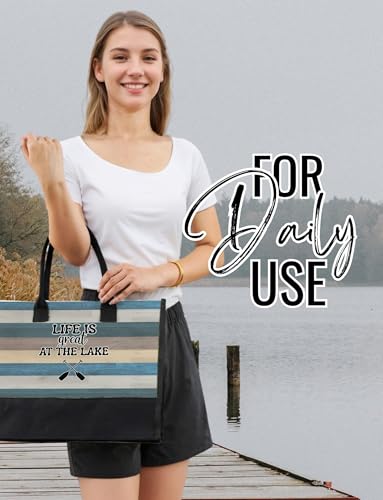 Bolsa Tote de Lona InnoBeta Lake House miniatura 3