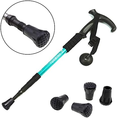 6 Pcs Heavy Duty Rubber Ferrules Walking Stick Rubber Tips Trekking Poles Caps for Hiking Stick Walking Trekking Poles