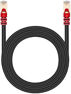 Cat 7 Ethernet Cable 25 ft, SNANSHI Outdoor Ethernet CAT 7 Network Cable