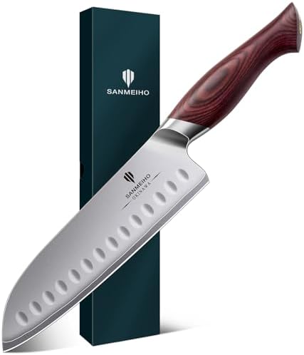 Santoku Knife For Vegetables: Top Picks 2026 3 7 Inch Chef Knife, High Carbon Japanese 10Cr15Mov Stainless Steel...