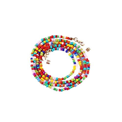 Corrente de óculos de cordão para mulheres colorido anti-perdido retentor de óculos elegante retento