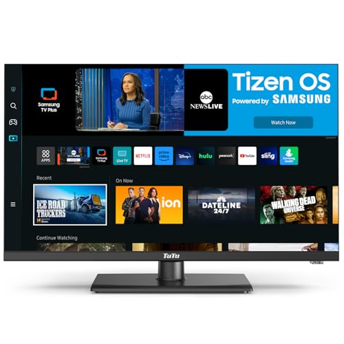 25 Inch F-Series FHD Smart TV, Tizen OS Powered by SamsungTV1080p Full HD Central Stand TV with SamsungTV Plus, Netflix Disney+, Gaming Hub, HDR, Dolby Audio