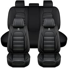 Seat Covers for Kia Sportage 2000-2026 Nappa Leather Car Seat Cover Full Set Compatible Airbag Seat Protector Waterproof Auto Seat CoversClassic Black