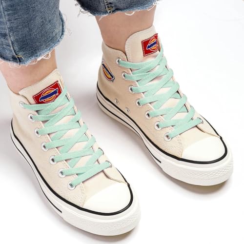 Image of Stepace [2 Pairs Flat Shoe Laces for Sneakers 30 inch-72 inch Length 26 Color Shoelaces