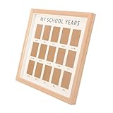 Cadre photo : fabriqué en bois sûr et robuste, matériau en papier, qui ne se décolore facilement, peut être utilisé longtemps, de nouvel an