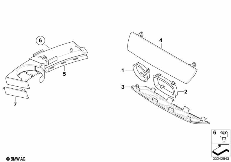Tapa para portavasos derecha BMW miniatura 4