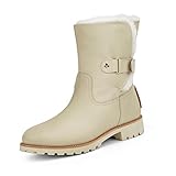 Damen Stiefel, Winterstiefel, Farbe: Beige (Beig), Damen-Schuhe