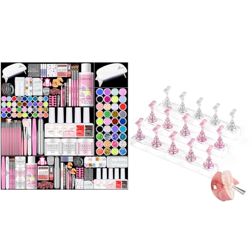 Kit Profesional de Uñas Acrílicas SAVILAND con Taladro miniatura 1